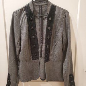 Maurices Houndstooth Lace Blazer